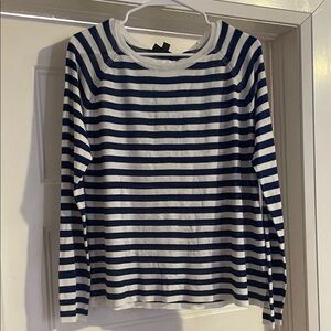 New with tags Zara Navy and White Striped Knit Top